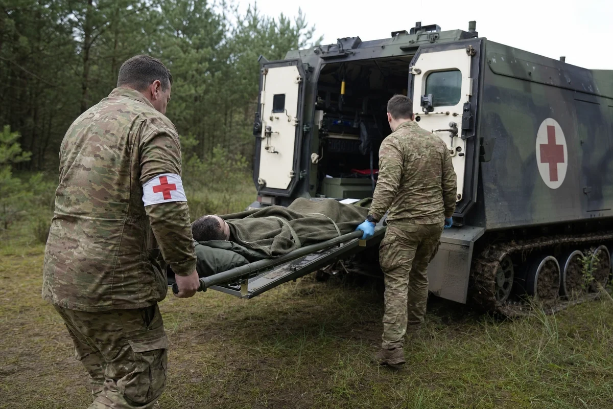 Эвакуация военнослужащего